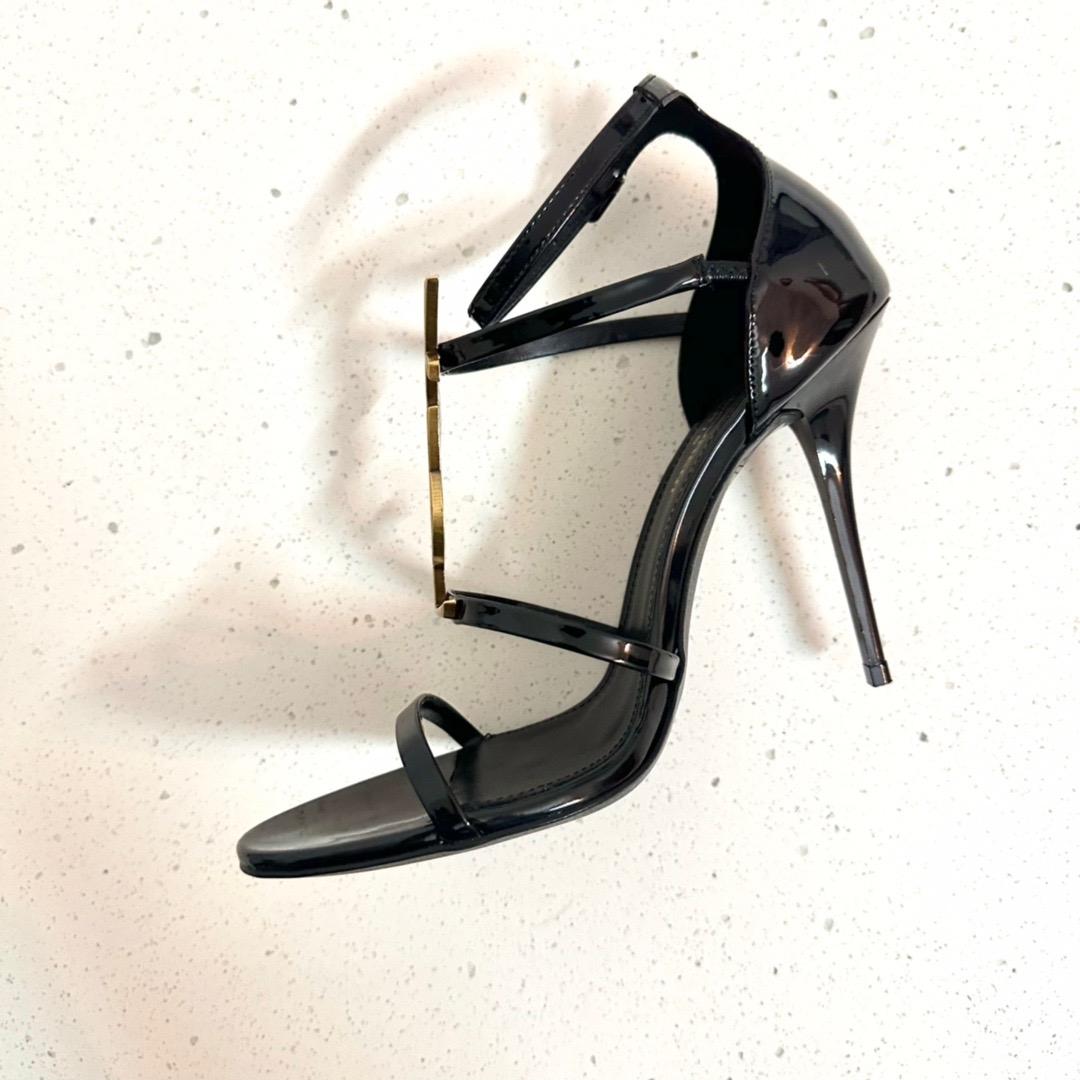 Saint Laurent Cassandra Open-toe Sandals - PerfectKickZ