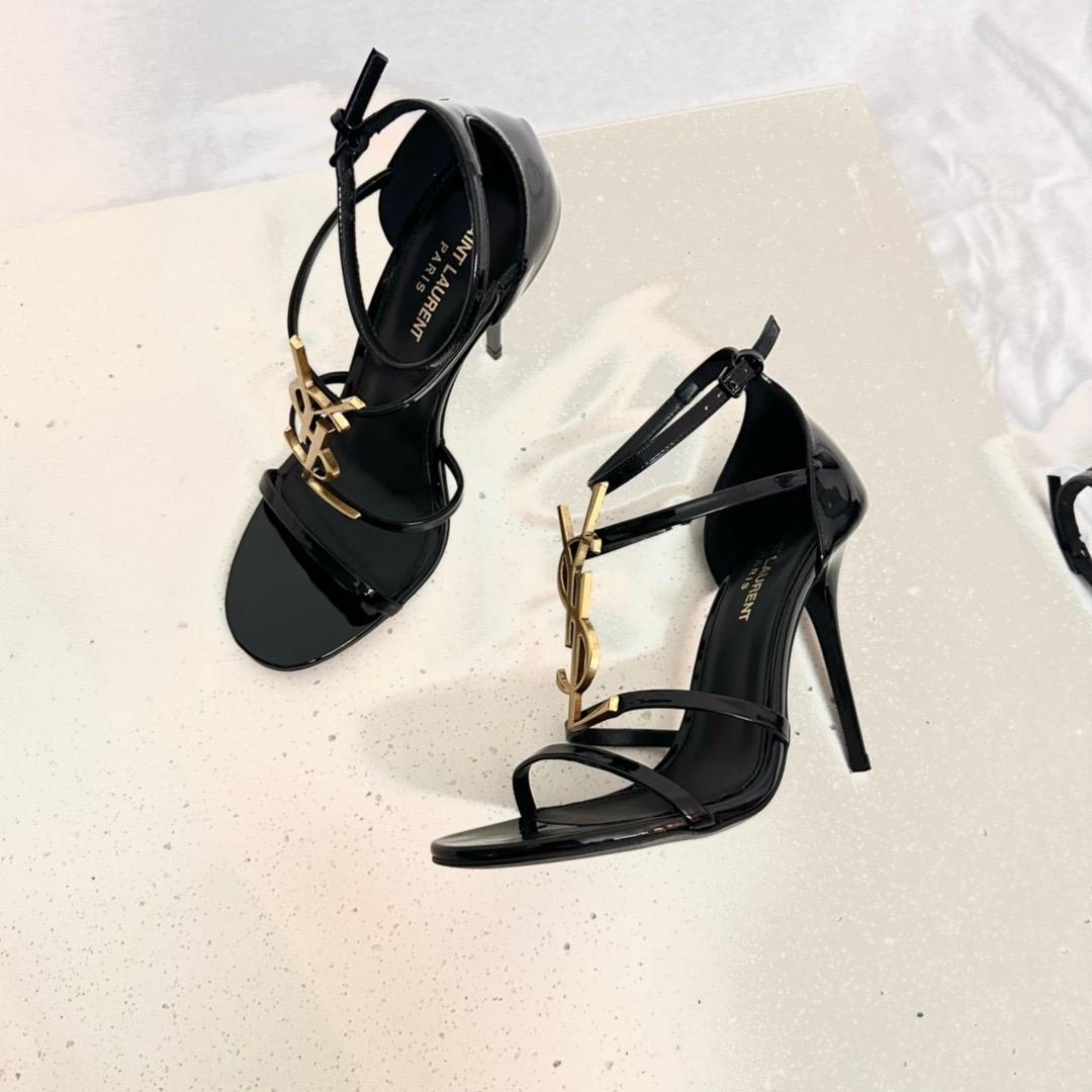 Saint Laurent Cassandra Open-toe Sandals - PerfectKickZ