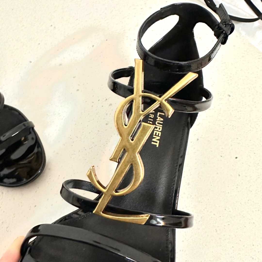 Saint Laurent Cassandra Open-toe Sandals - PerfectKickZ