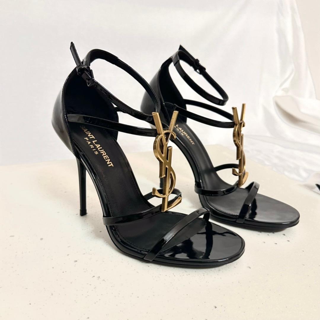 Saint Laurent Cassandra Open-toe Sandals - PerfectKickZ