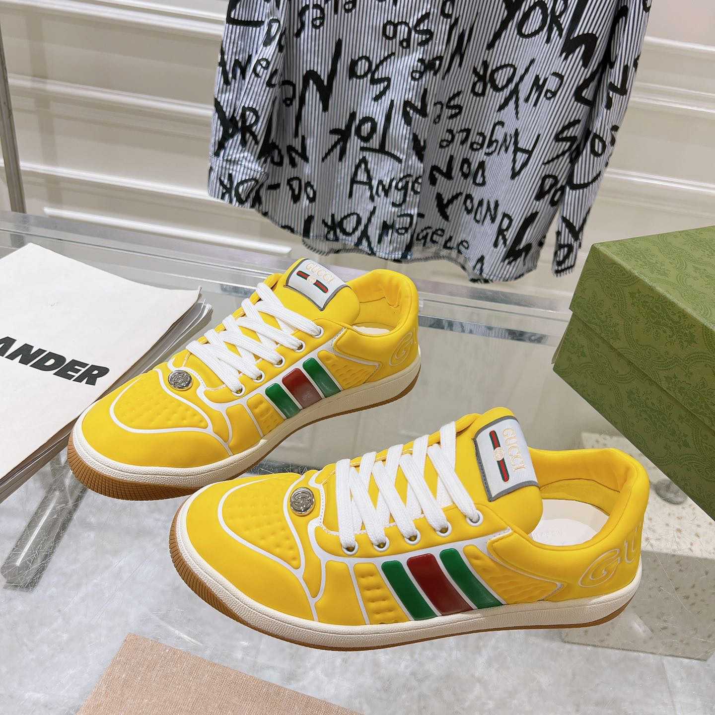 Gucci Screener Sneaker With Web - PerfectKickZ
