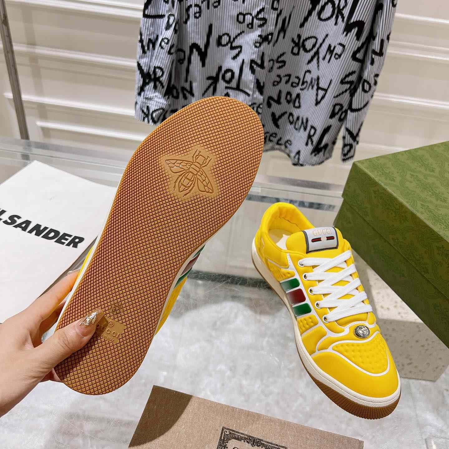 Gucci Screener Sneaker With Web - 