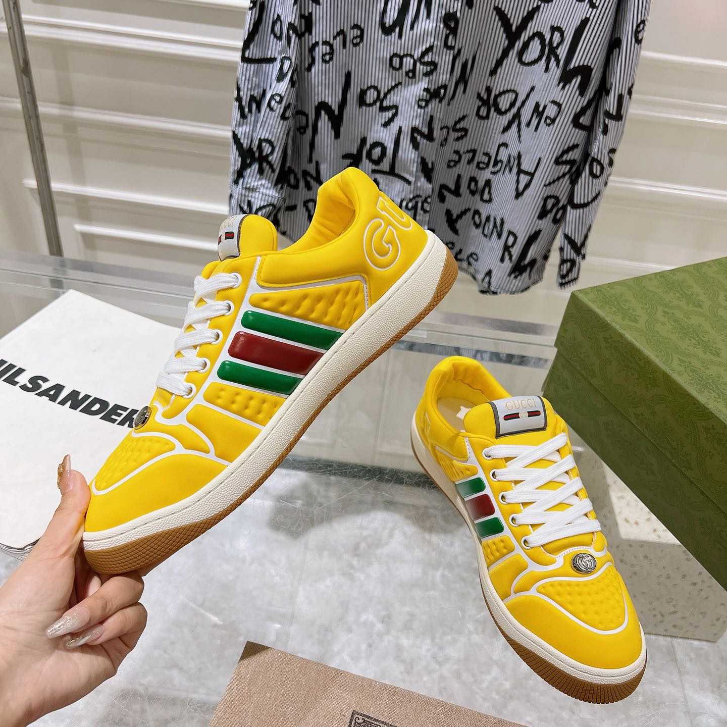 Gucci Screener Sneaker With Web - 