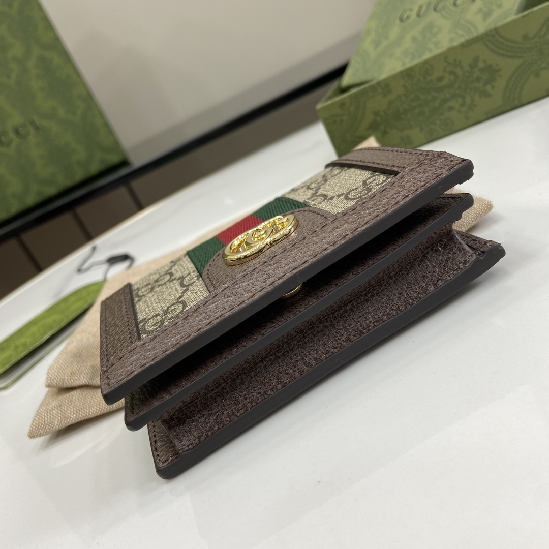 Gucci Ophidia GG Card Case Wallet - 