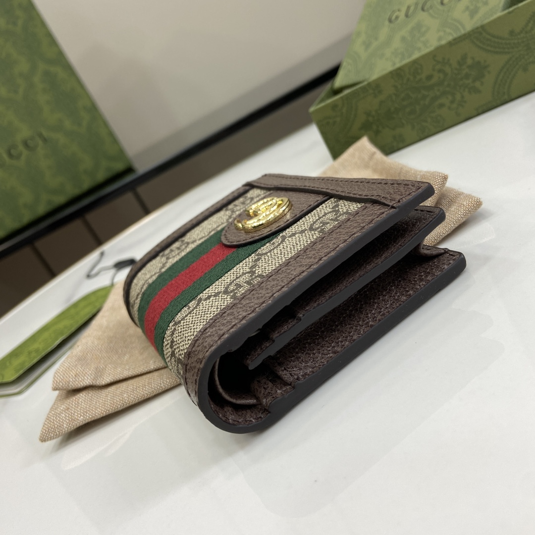 Gucci Ophidia GG Card Case Wallet - 