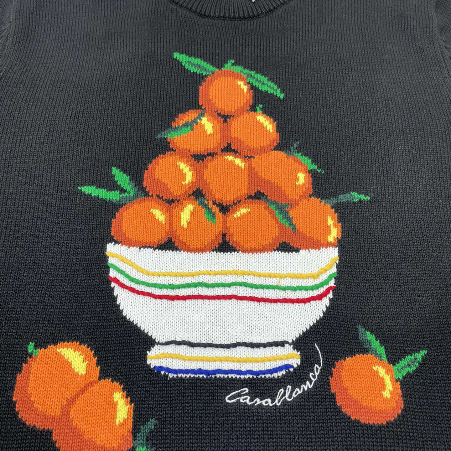 Casablanca Pyramide D'Oranges Intarsia-knit Jumper   M1033 - PerfectKickZ