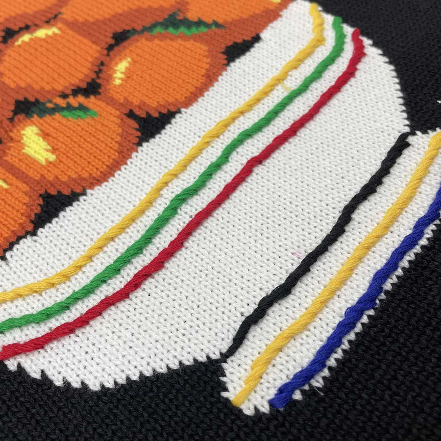 Casablanca Pyramide D'Oranges Intarsia-knit Jumper   M1033 - PerfectKickZ
