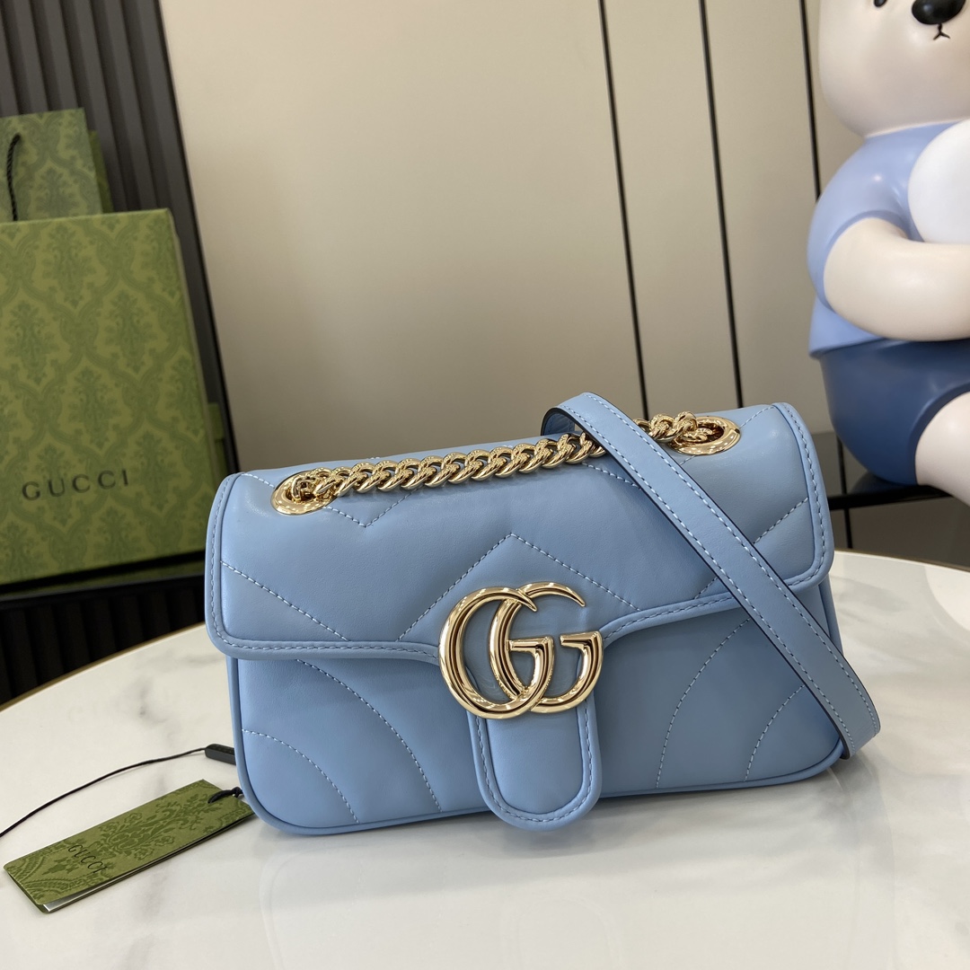Gucci GG Marmont Mini Shoulder Bag - PerfectKickZ