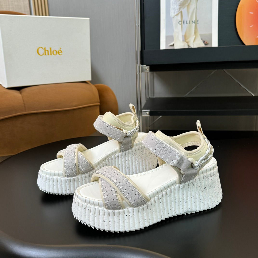 Chloe Nama Wedge Sandal - PerfectKickZ