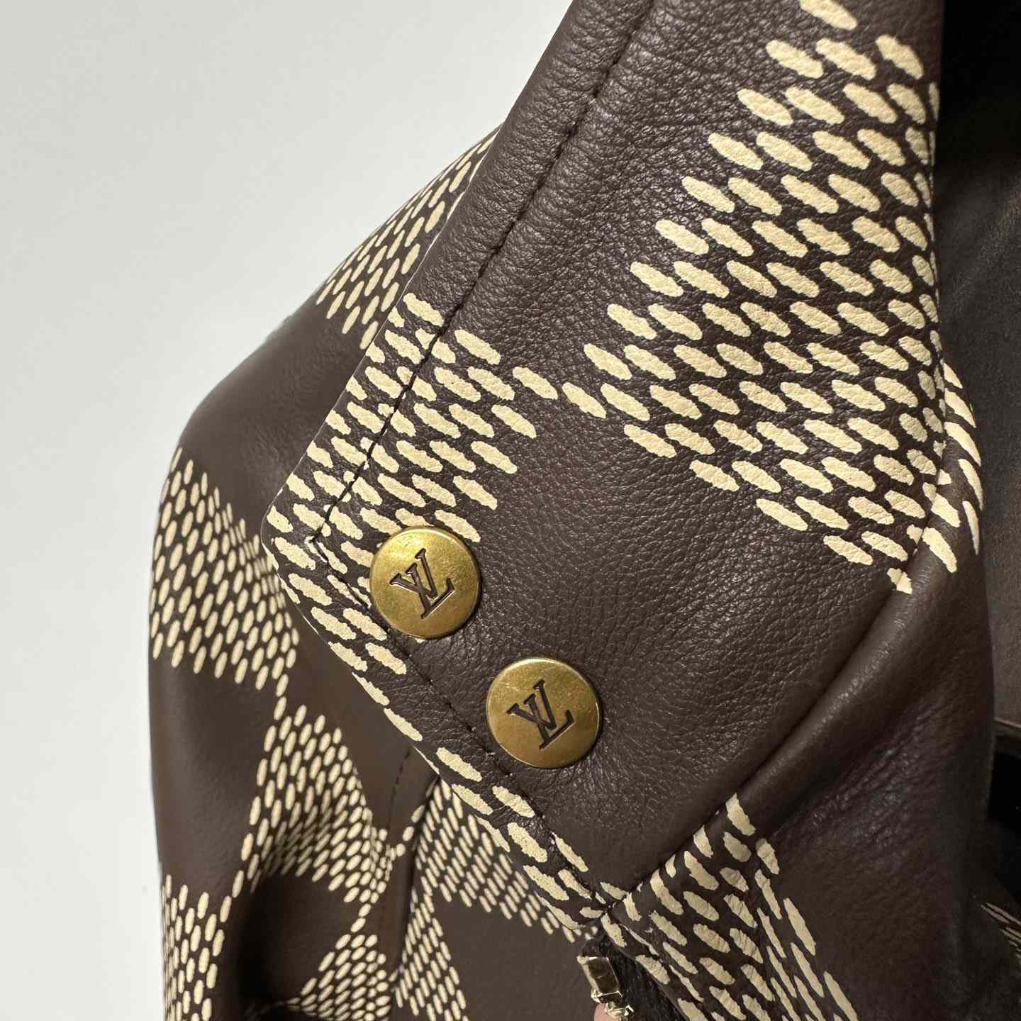 Louis Vuitton Damier Leather Harrington Jacket   1AFIMC - PerfectKickZ