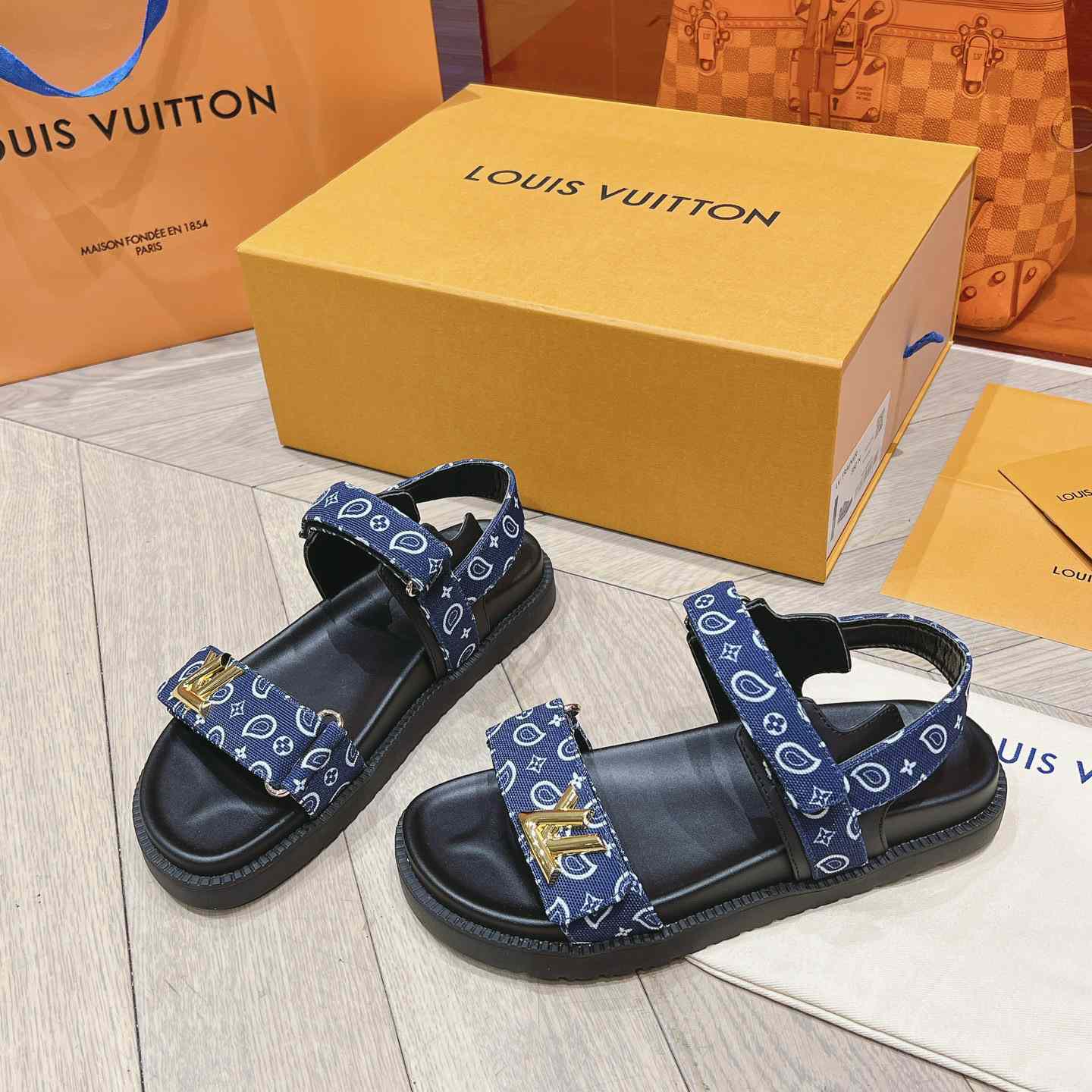 Louis Vuitton LV Sunset Flat Comfort Sandal   1ACTWB - PerfectKickZ