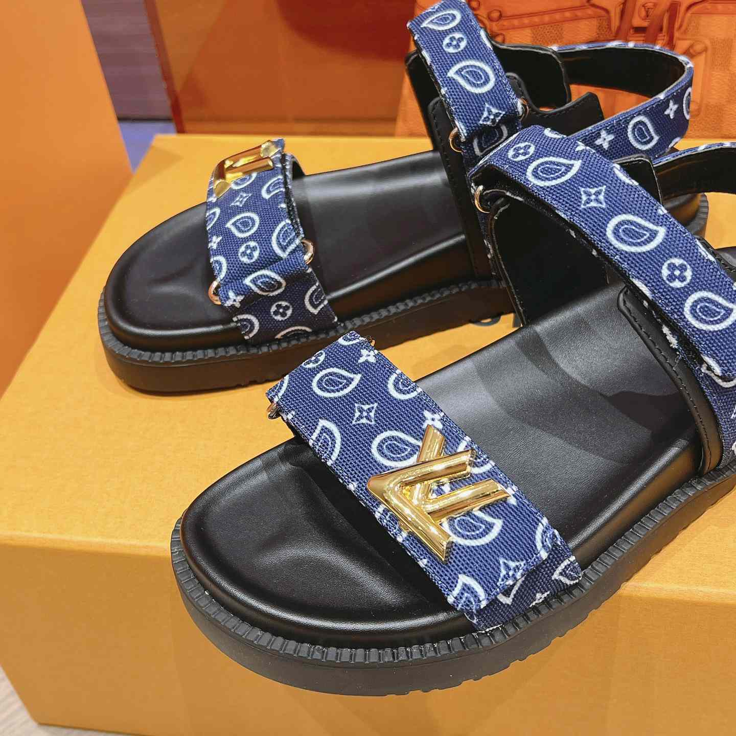 Louis Vuitton LV Sunset Flat Comfort Sandal   1ACTWB - PerfectKickZ