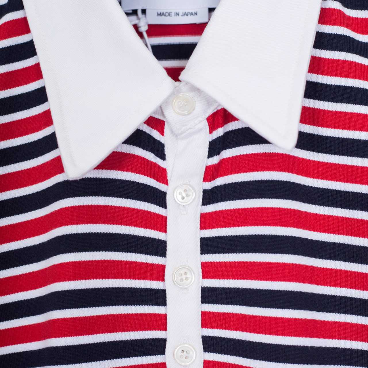 Thom Browne Striped Cotton-jersey Polo  1897 - PerfectKickZ