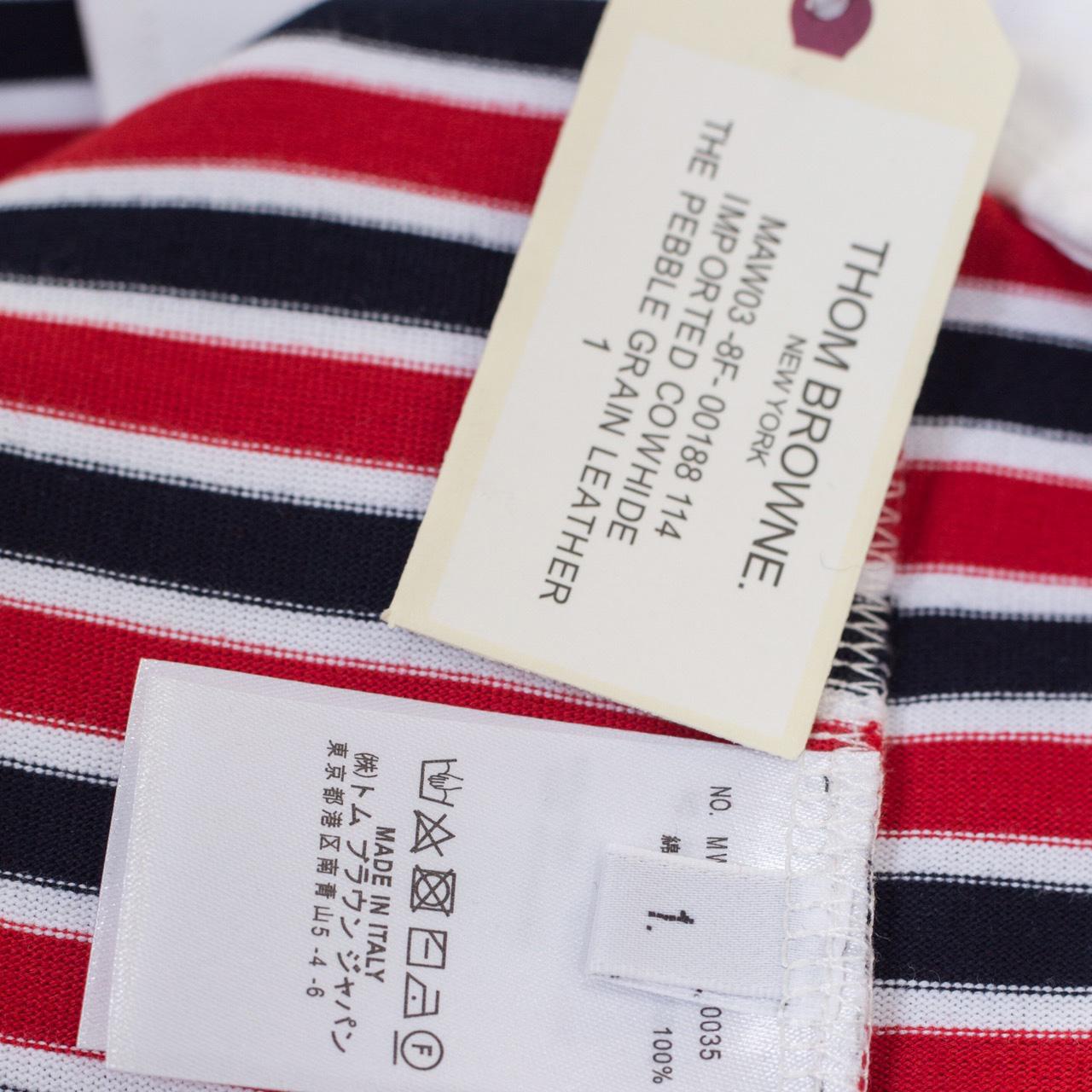 Thom Browne Striped Cotton-jersey Polo  1897 - PerfectKickZ