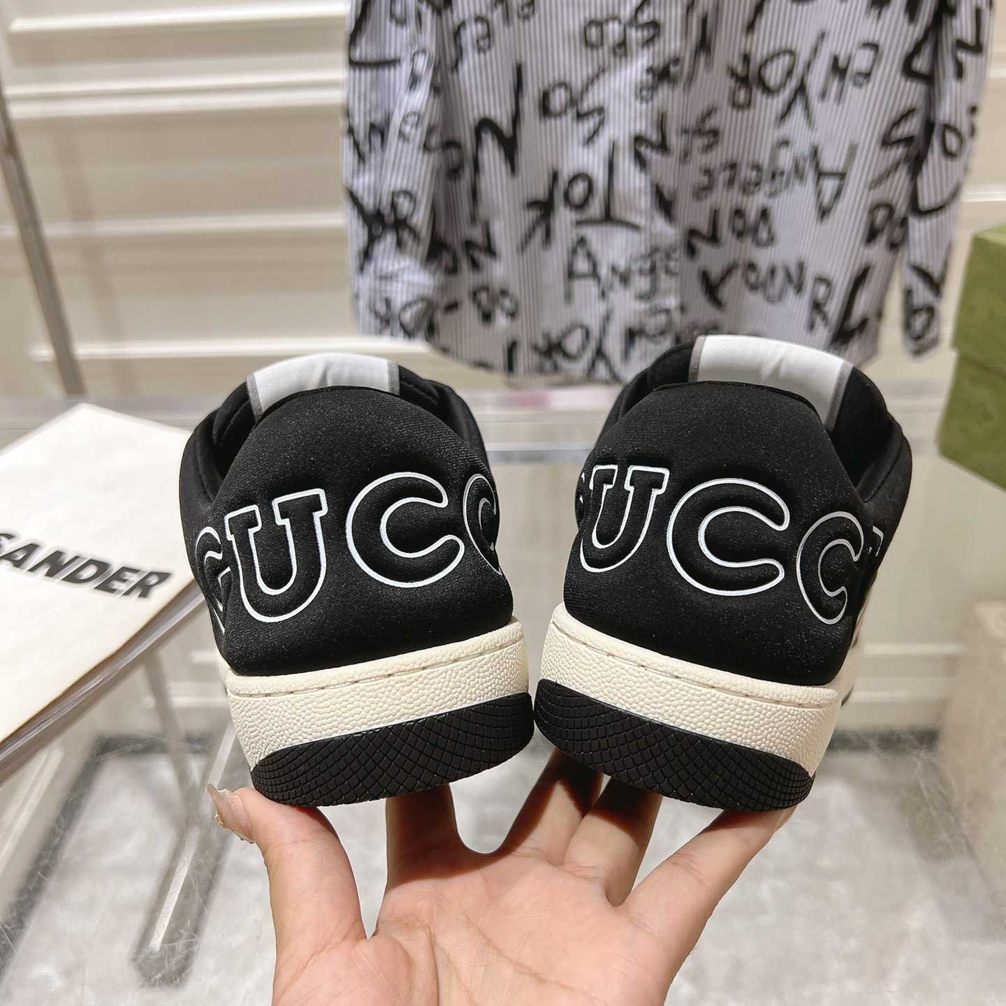 Gucci Screener Sneaker With Web - PerfectKickZ