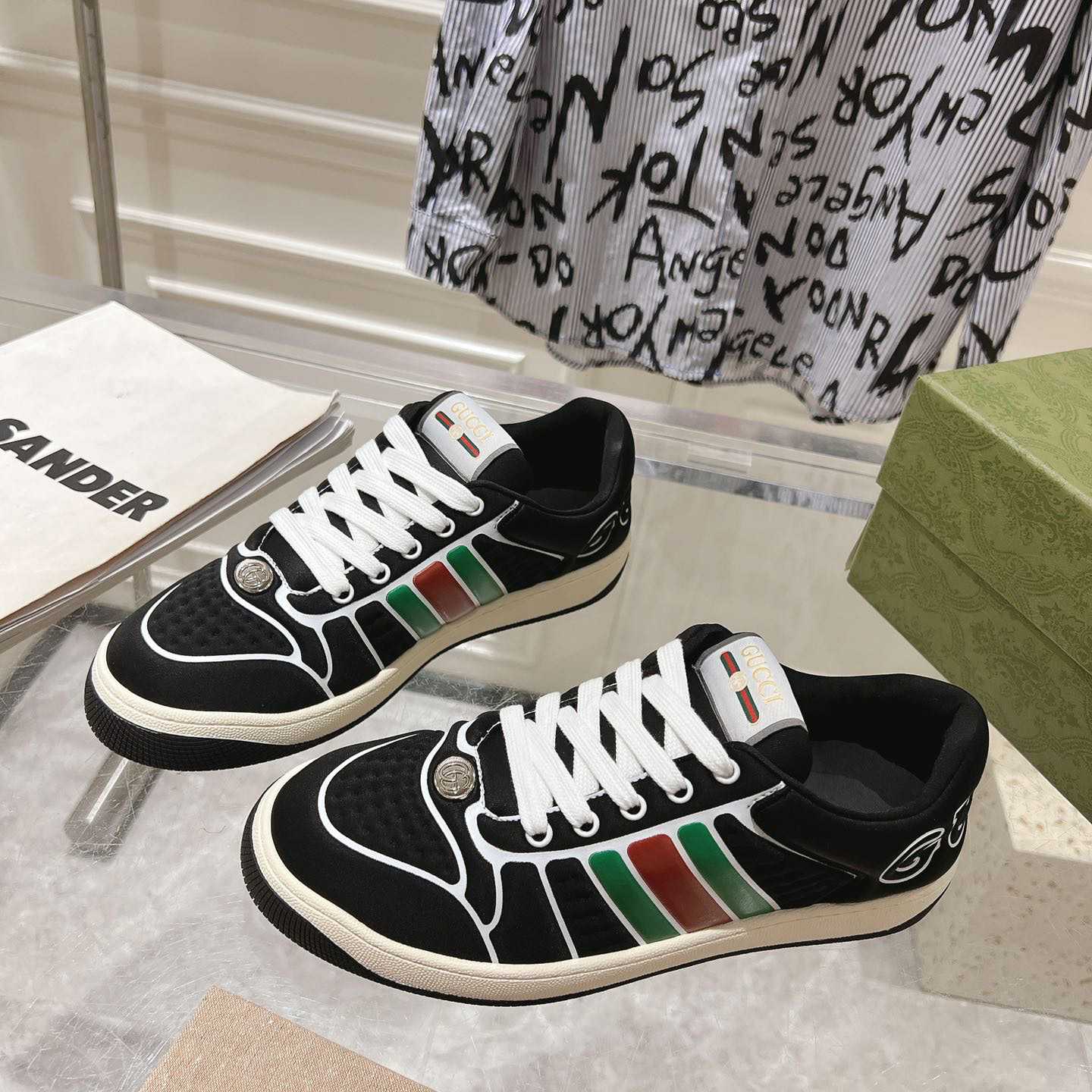 Gucci Screener Sneaker With Web - 