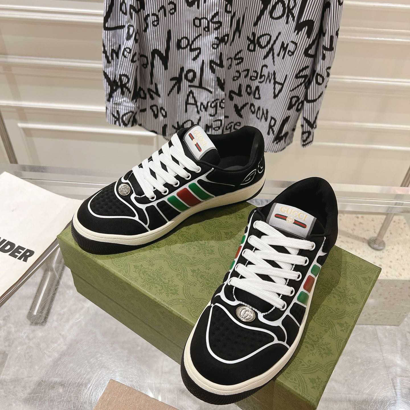 Gucci Screener Sneaker With Web - 