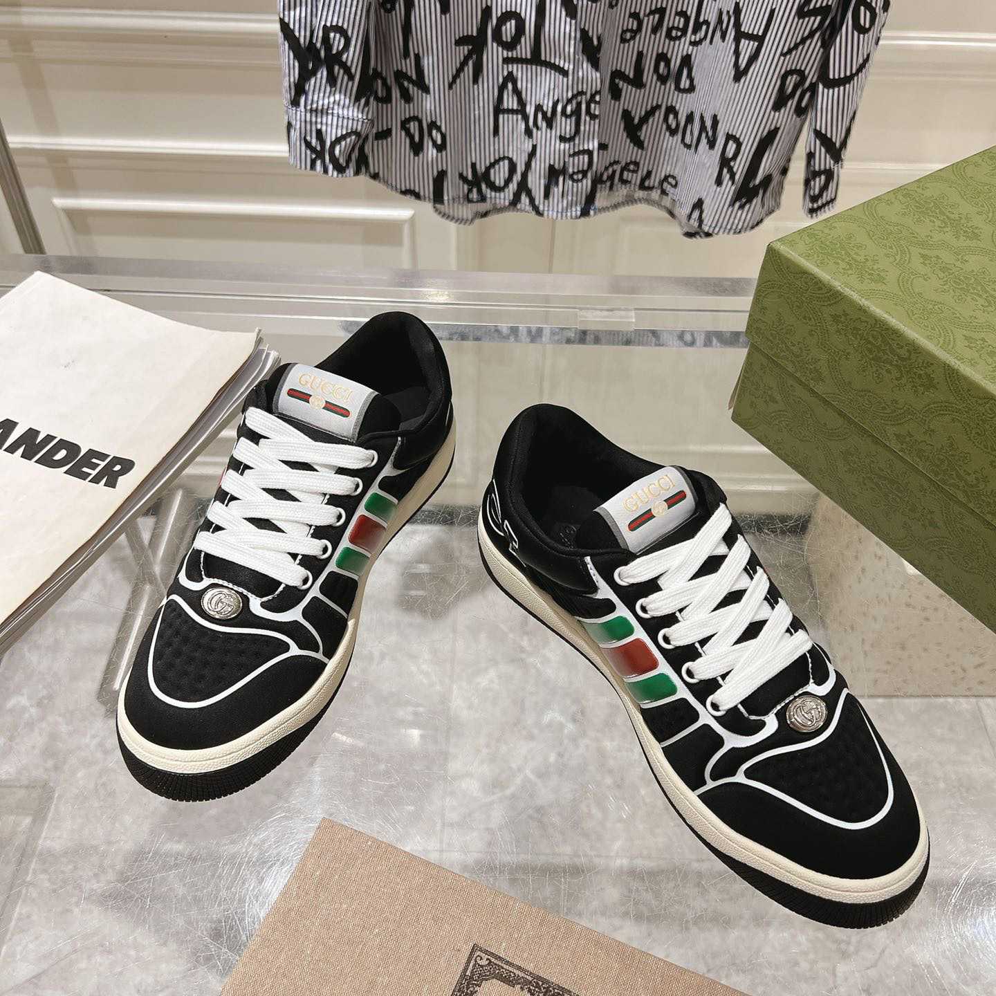 Gucci Screener Sneaker With Web - 