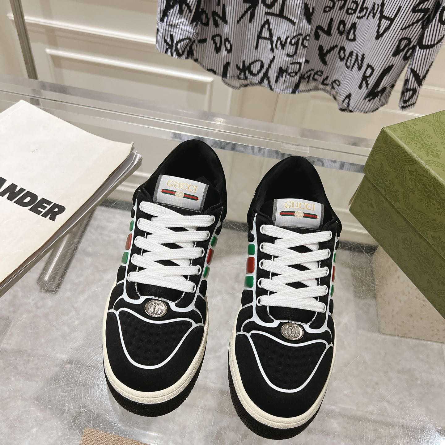 Gucci Screener Sneaker With Web - 