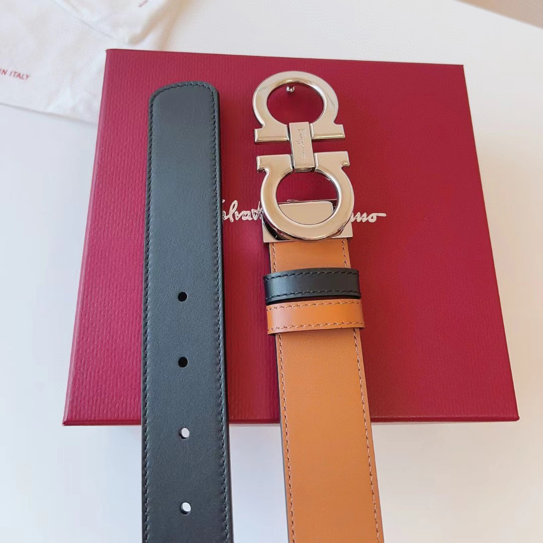Ferragamo Reversible Leather Belt - PerfectKickZ
