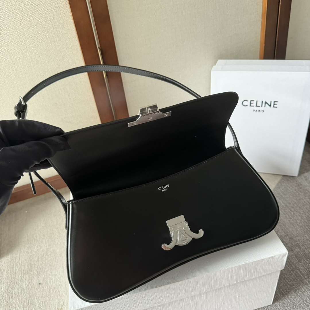 Celine Medium Celine Lola Bag In Shiny Calfskin - 