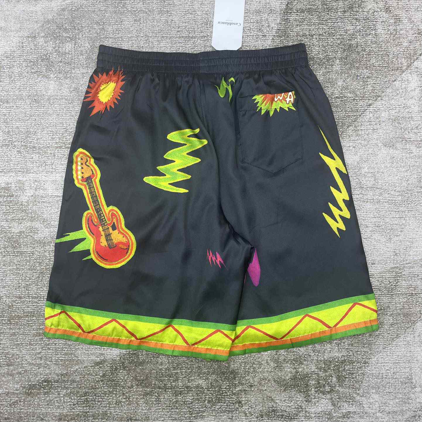 Casablanca Graphic-print Silk Shorts    CA3470 - PerfectKickZ