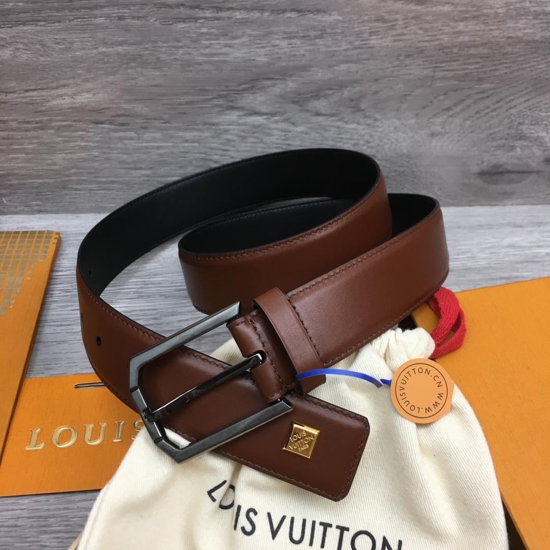 Louis Vuitton 35mm Leather Belt - PerfectKickZ