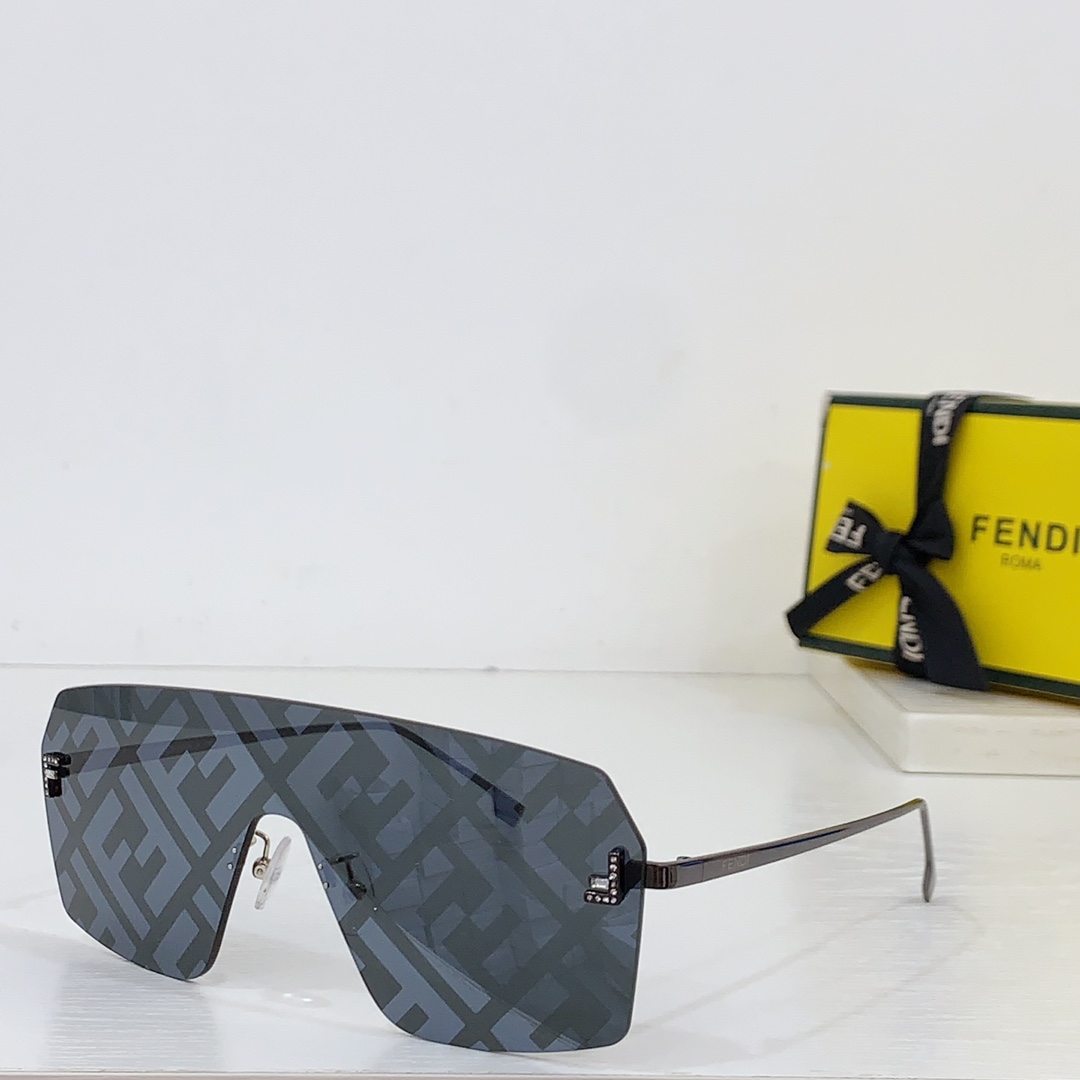 Fendi First Crystal Grey  Shield Sunglasses    FE4121US - PerfectKickZ