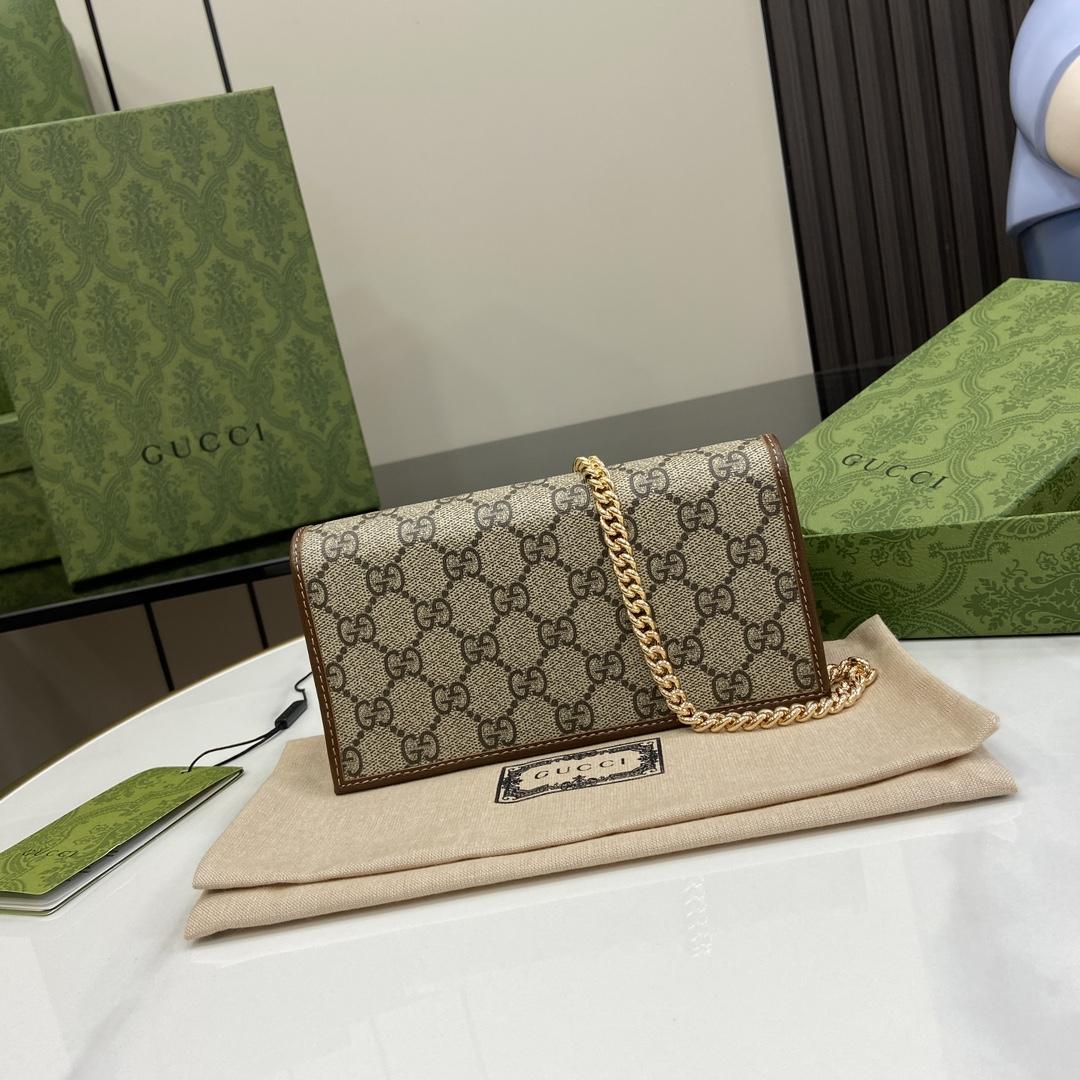Gucci Horsebit 1955 Wallet With Chain - PerfectKickZ