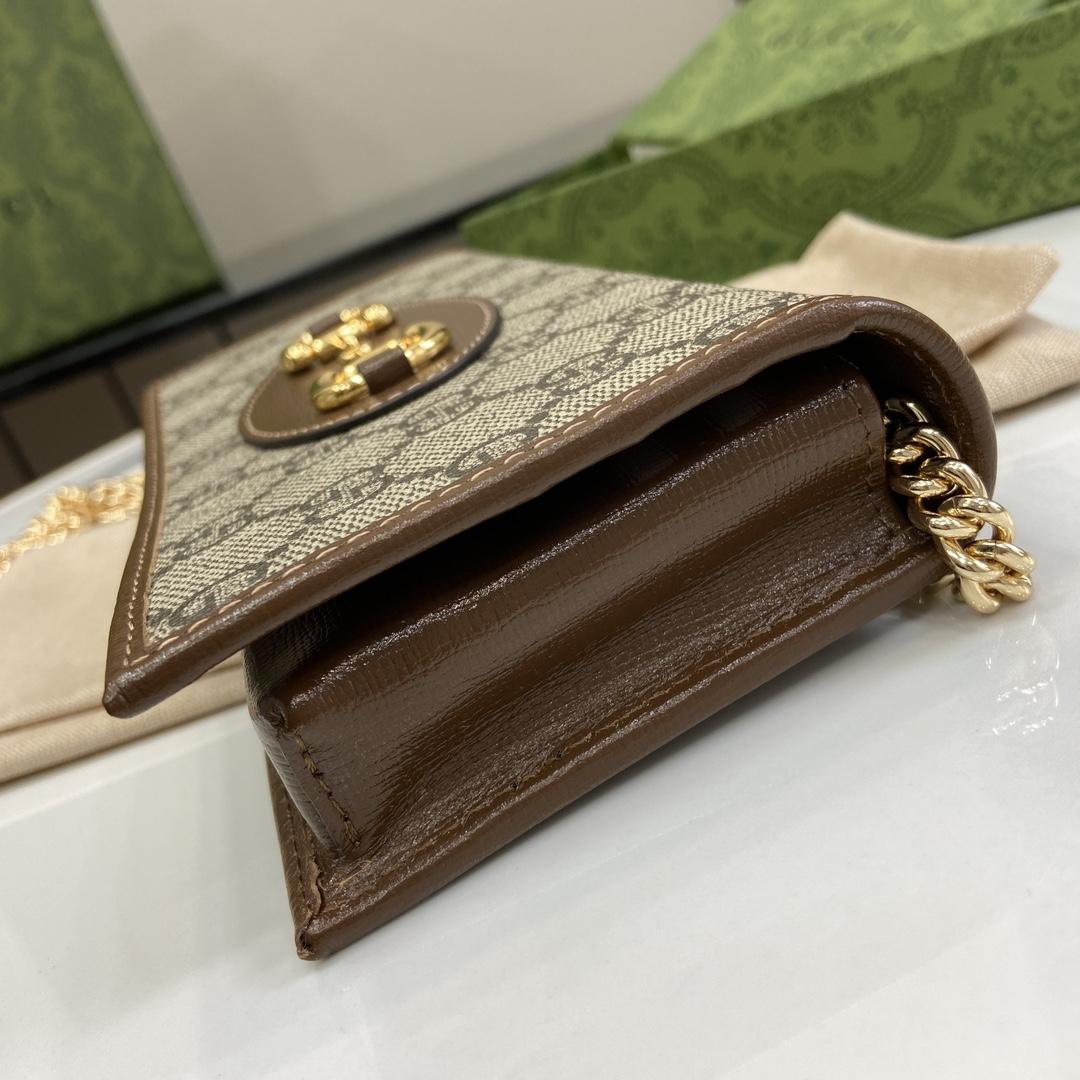 Gucci Horsebit 1955 Wallet With Chain - PerfectKickZ