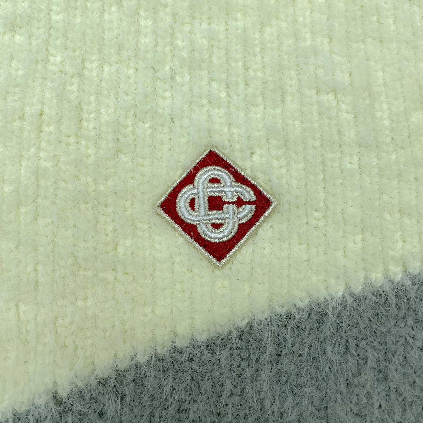 Casablanca  Furry Striped Zip Up Jumper - PerfectKickZ