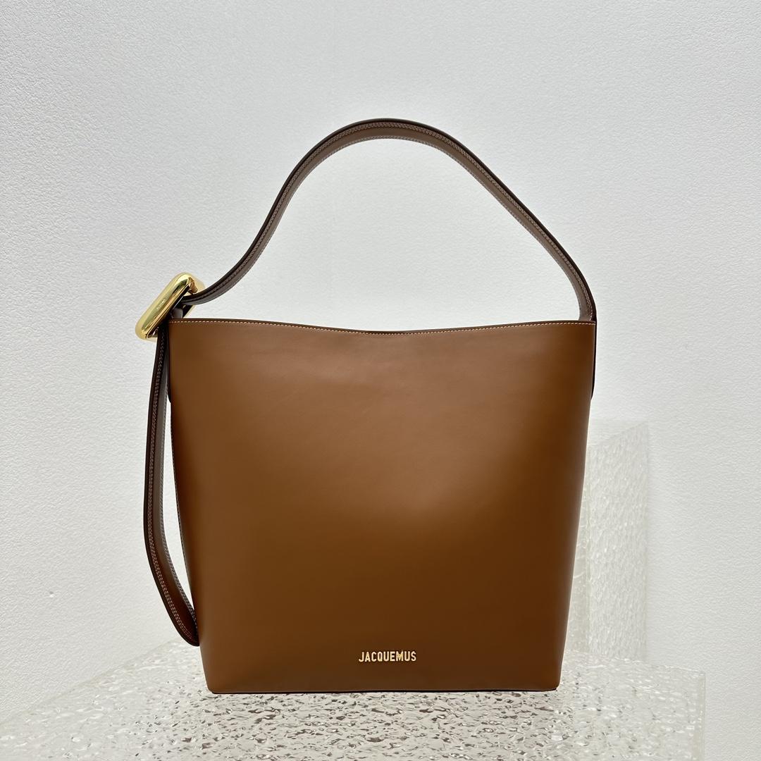 Jacquemus Le Regalo Leather Bucket Bag (30x33x14cm) - PerfectKickZ