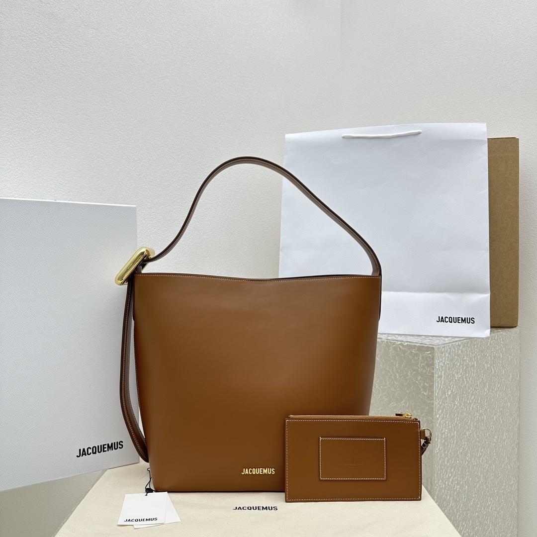Jacquemus Le Regalo Leather Bucket Bag (30x33x14cm) - PerfectKickZ