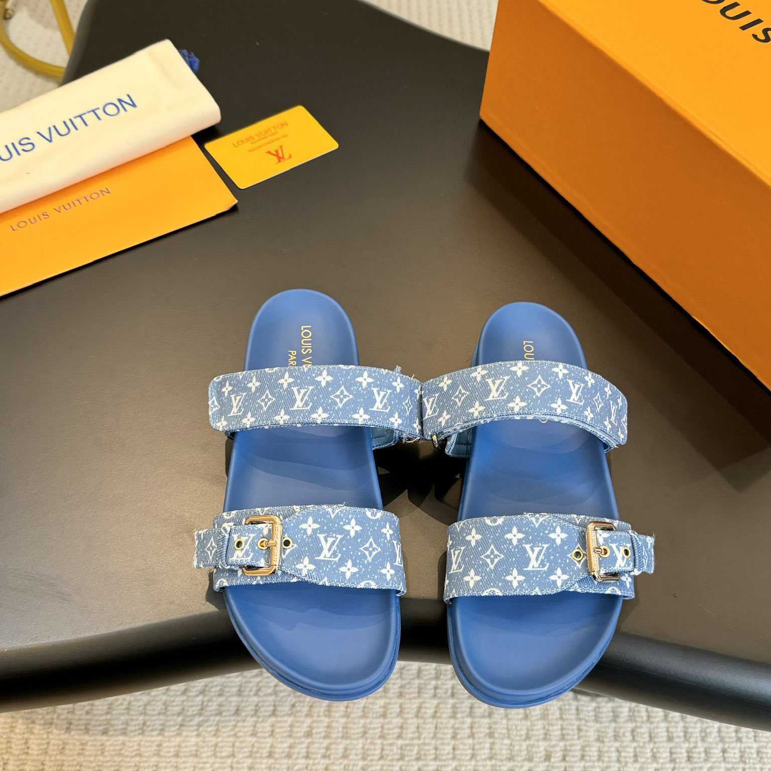 Louis Vuitton Bom Dia Flat Comfort Mule  1AD1BI - PerfectKickZ