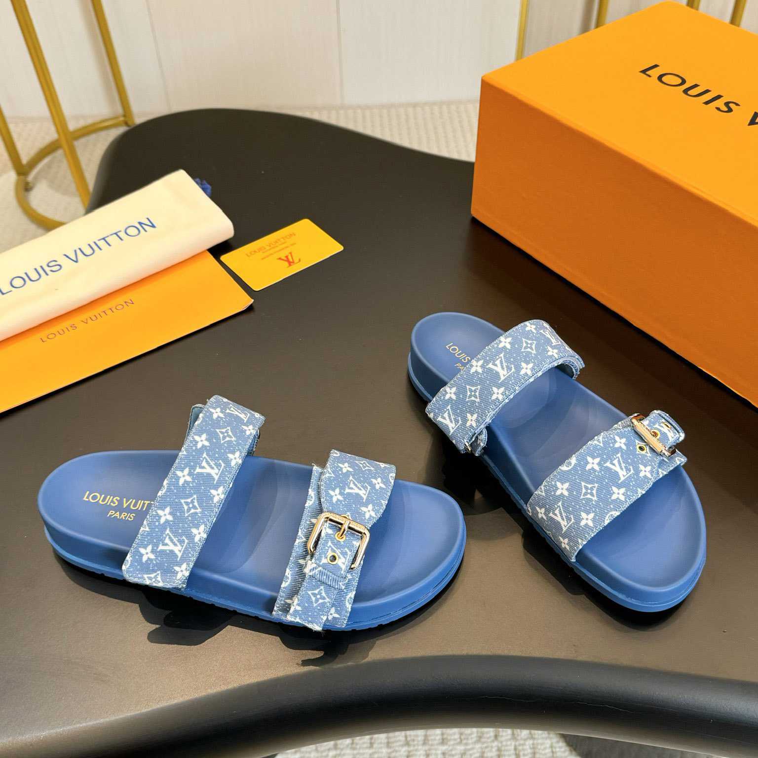 Louis Vuitton Bom Dia Flat Comfort Mule  1AD1BI - PerfectKickZ
