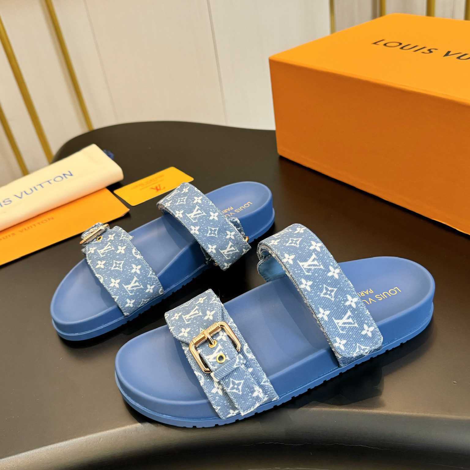 Louis Vuitton Bom Dia Flat Comfort Mule  1AD1BI - PerfectKickZ