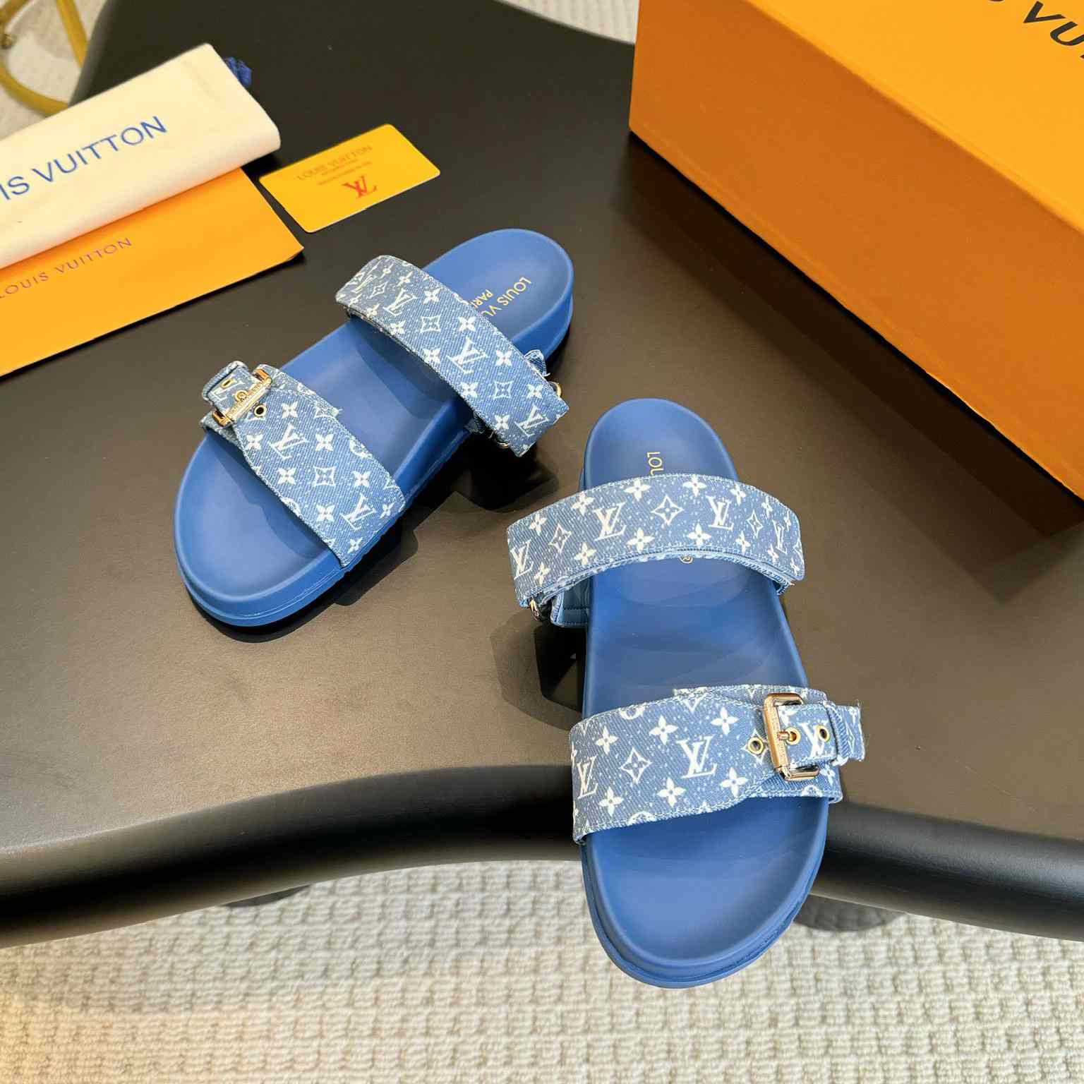 Louis Vuitton Bom Dia Flat Comfort Mule  1AD1BI - PerfectKickZ