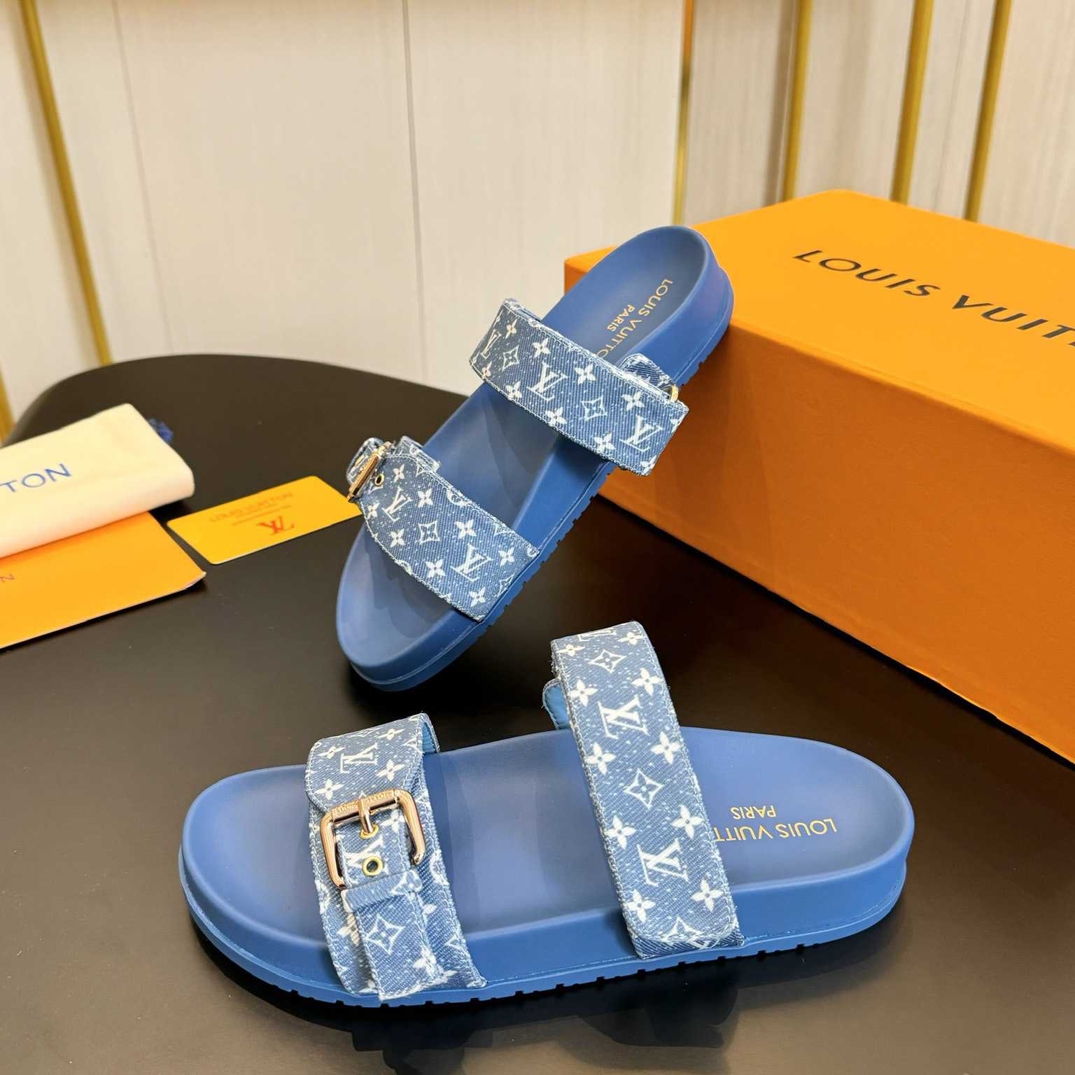 Louis Vuitton Bom Dia Flat Comfort Mule  1AD1BI - PerfectKickZ