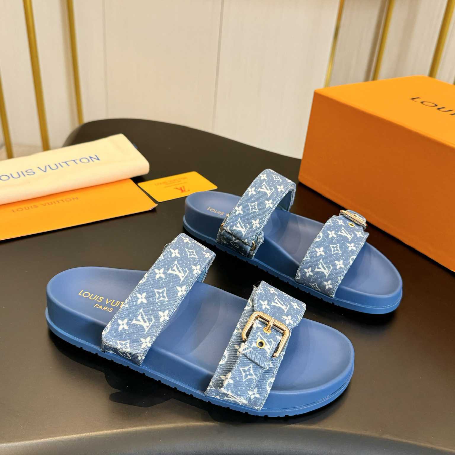 Louis Vuitton Bom Dia Flat Comfort Mule  1AD1BI - PerfectKickZ