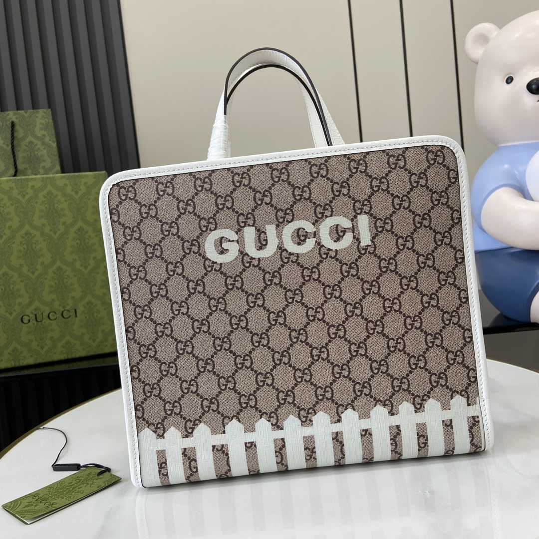 Gucci Children's Dog Print Tote Bag - PerfectKickZ