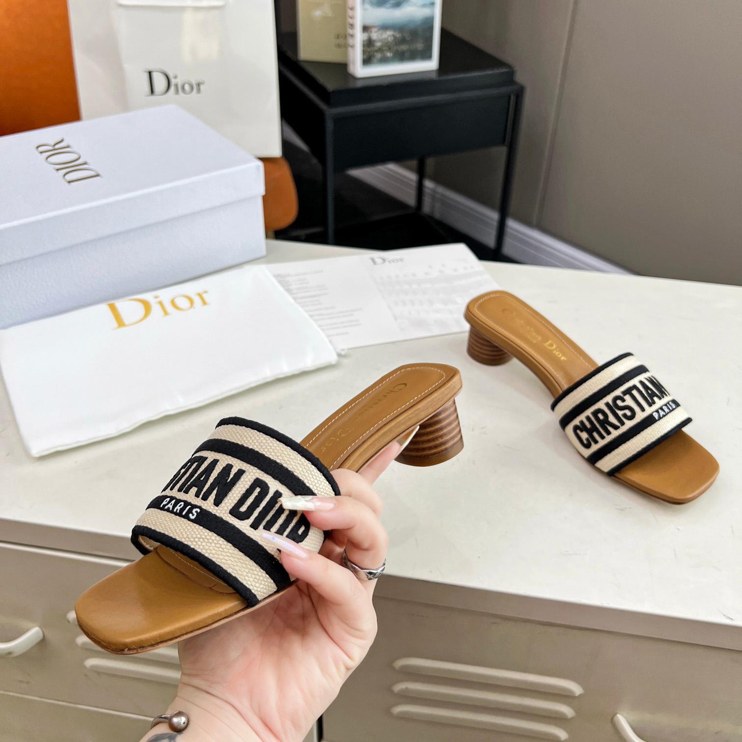 Dior Dioriviera Dway Heeled Slide - PerfectKickZ