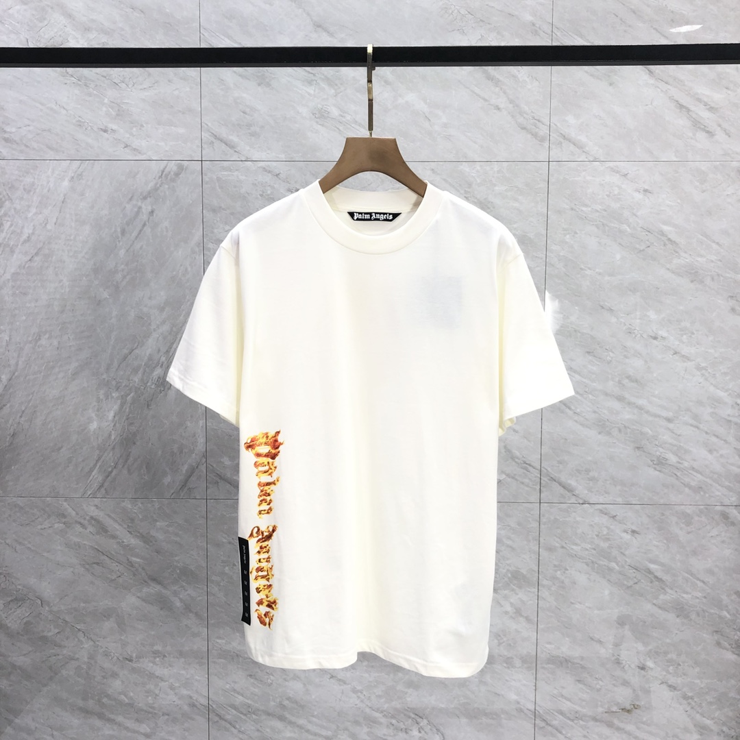 Palm Angels Burning Palm T-Shirt - PerfectKickZ