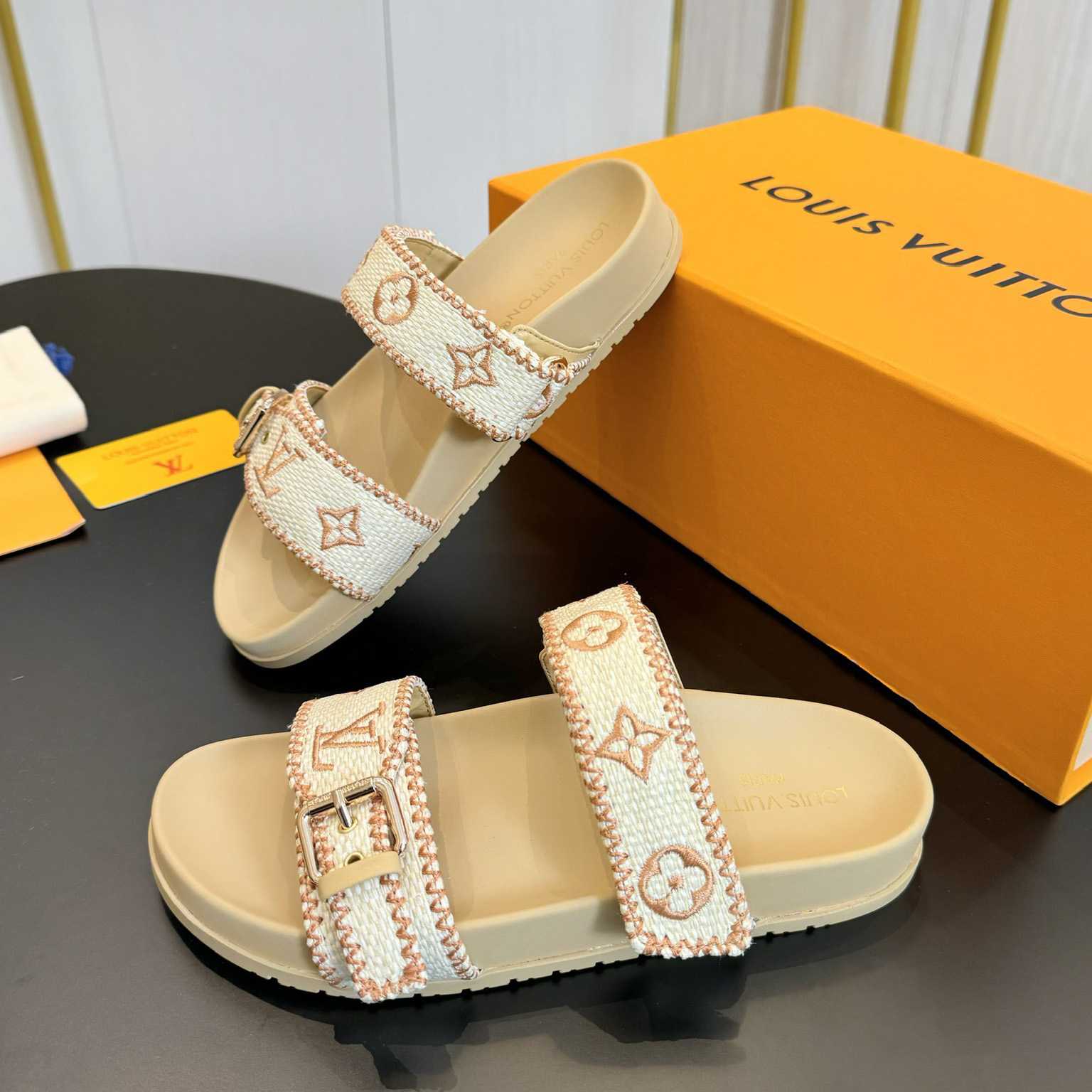 Louis Vuitton Bom Dia Flat Comfort Mule   - PerfectKickZ