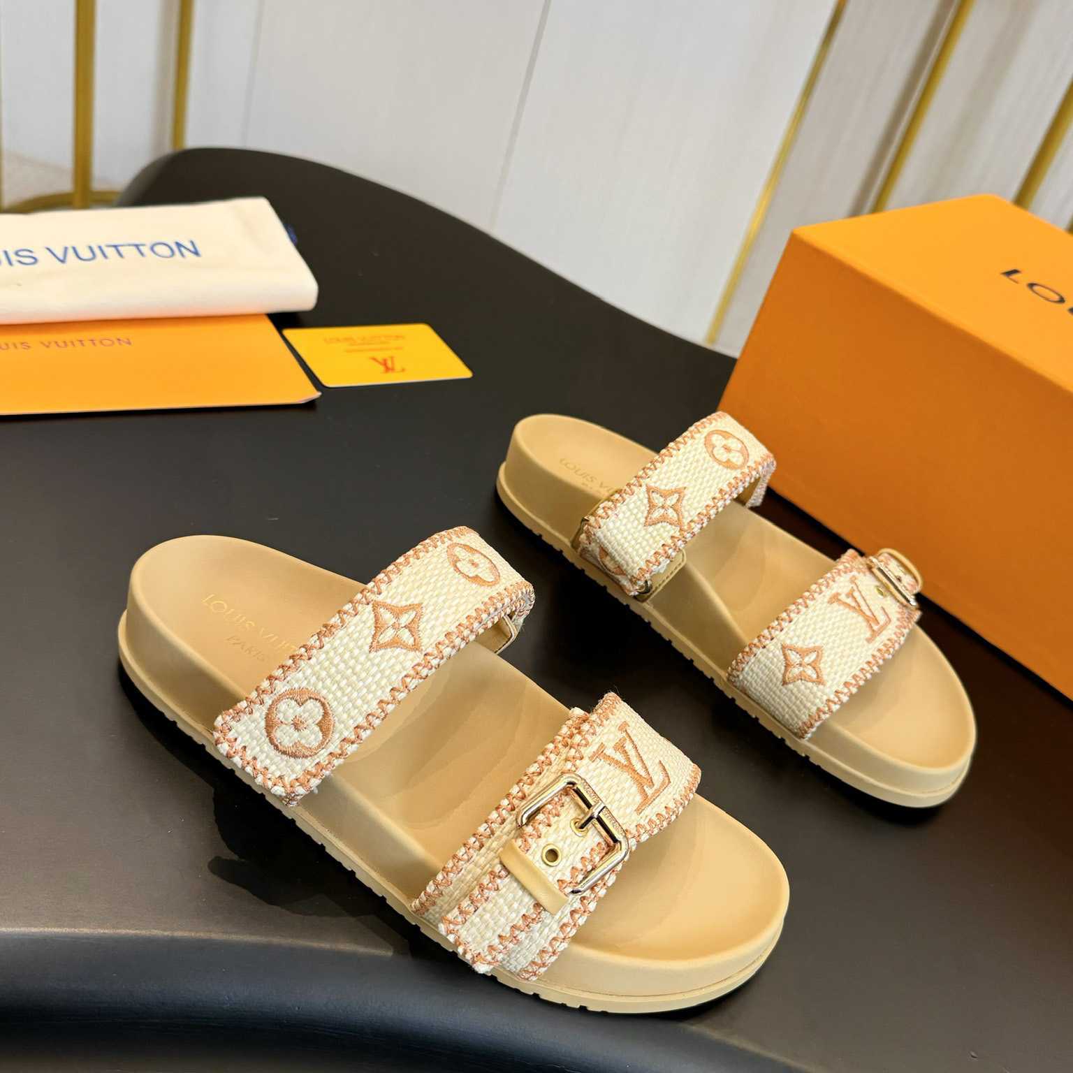 Louis Vuitton Bom Dia Flat Comfort Mule   - PerfectKickZ