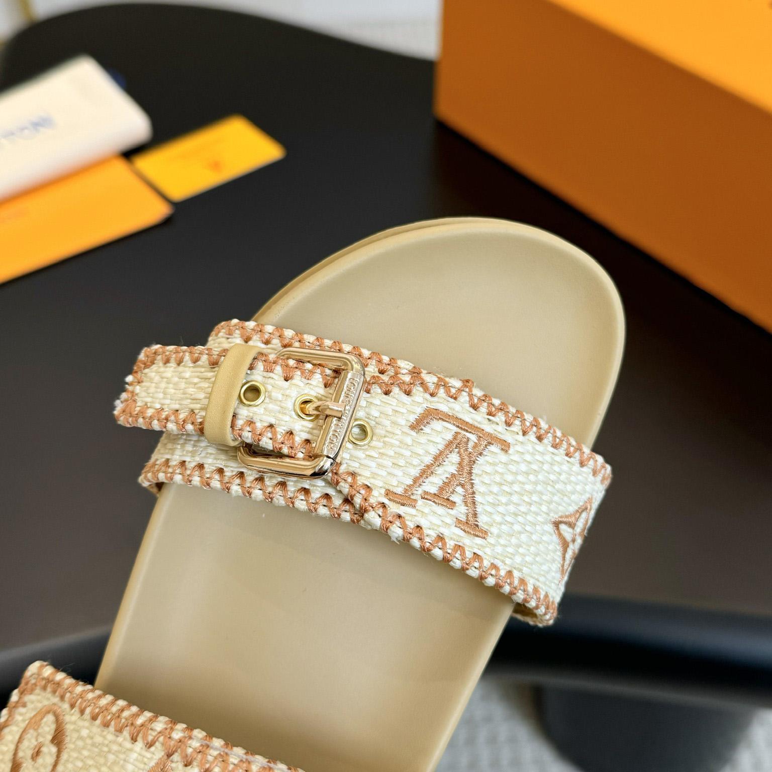 Louis Vuitton Bom Dia Flat Comfort Mule   - PerfectKickZ