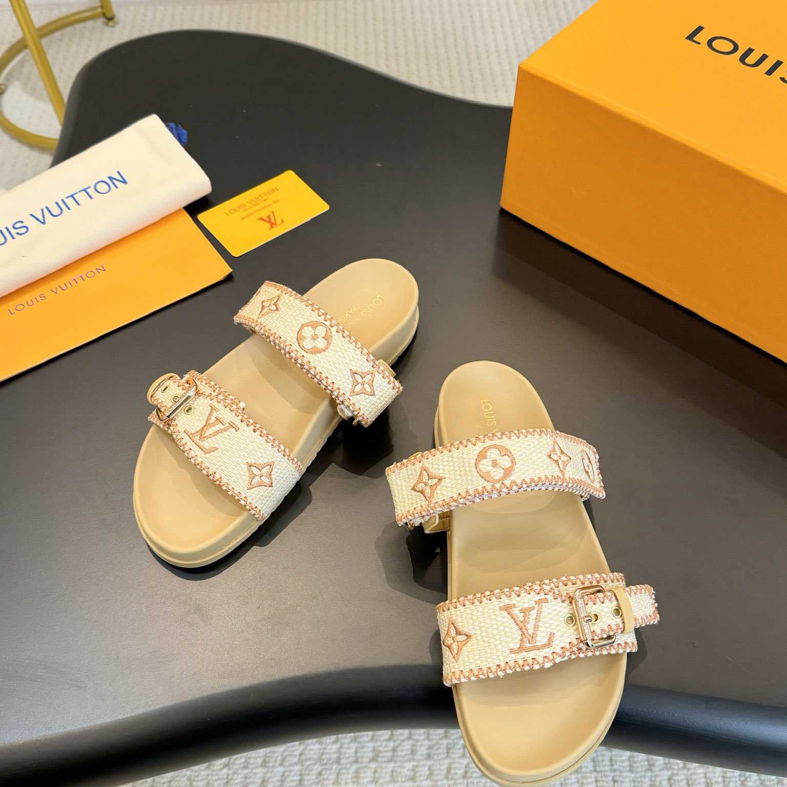 Louis Vuitton Bom Dia Flat Comfort Mule   - PerfectKickZ