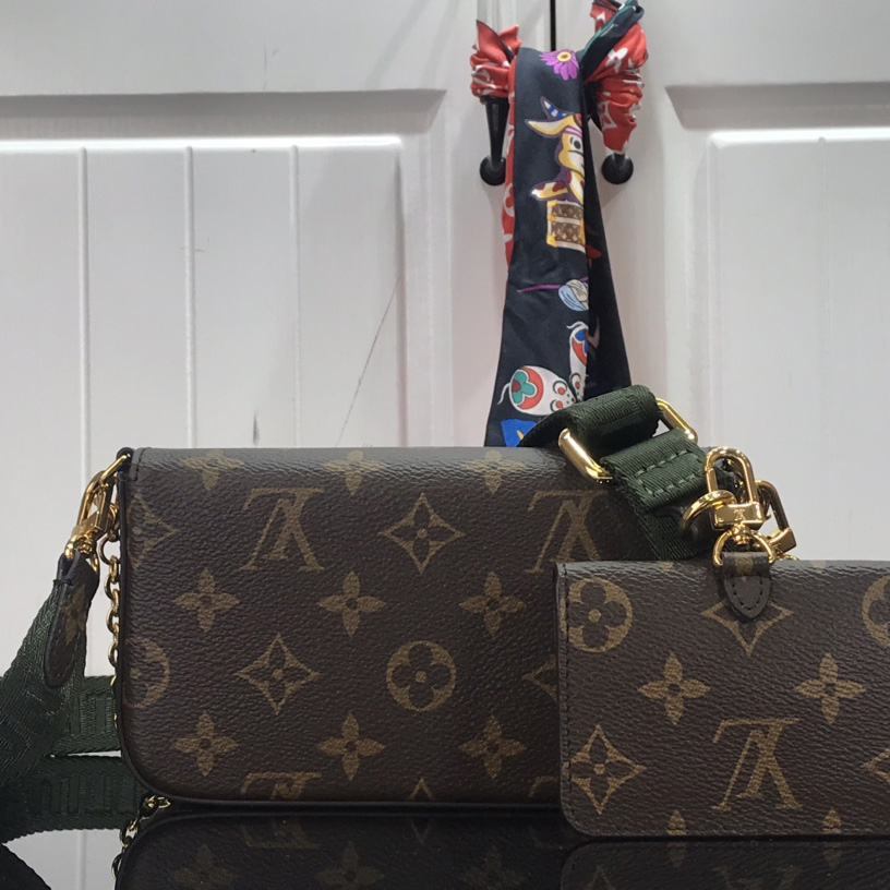 Louis Vuitton Monogram Mini Felicie Multi Bag （ 17-9.5-6.5 cm）  M80091 - PerfectKickZ