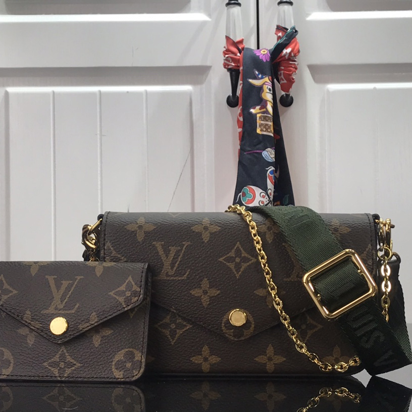 Louis Vuitton Monogram Mini Felicie Multi Bag （ 17-9.5-6.5 cm）  M80091 - PerfectKickZ
