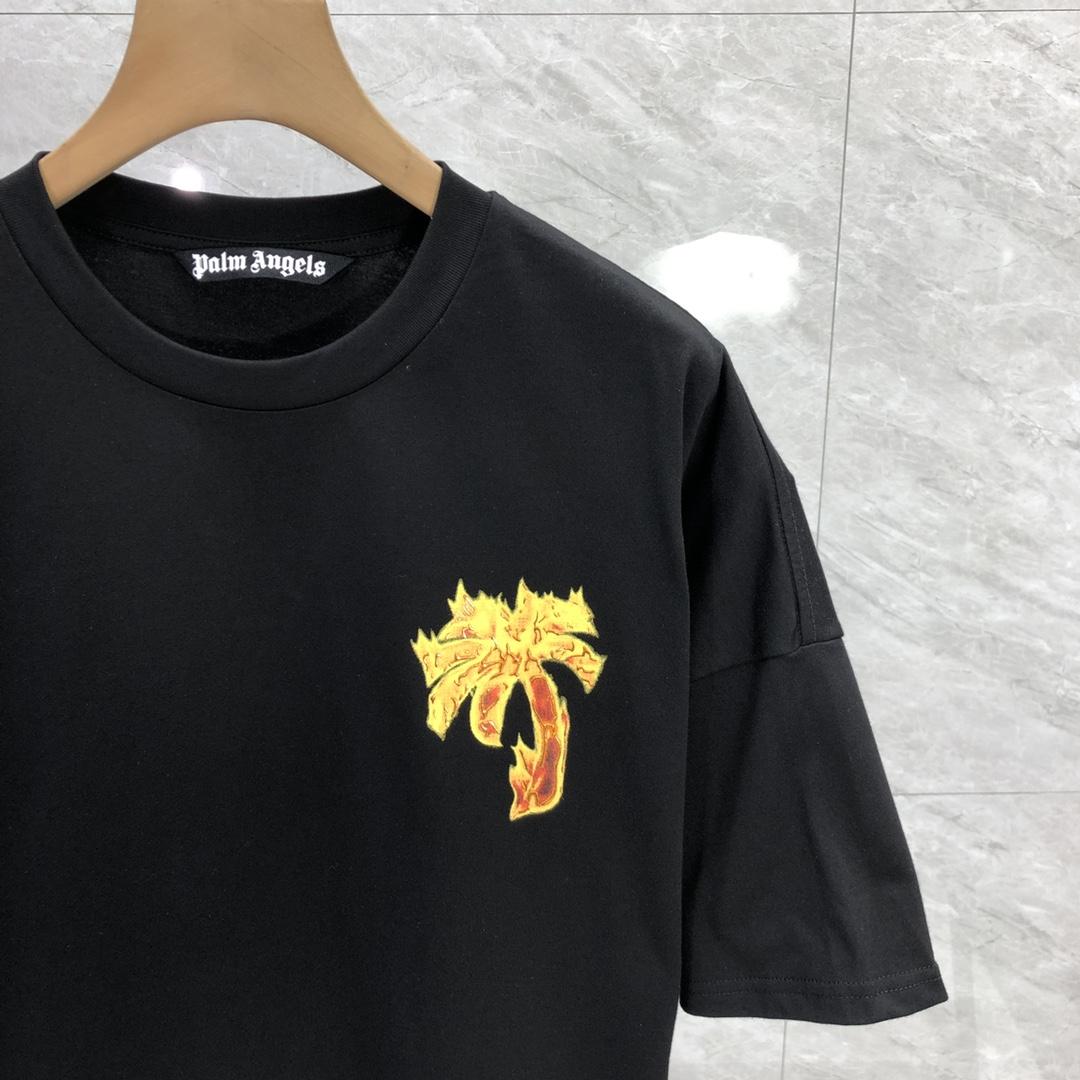 Palm Angels Burning Palm T-Shirt - 