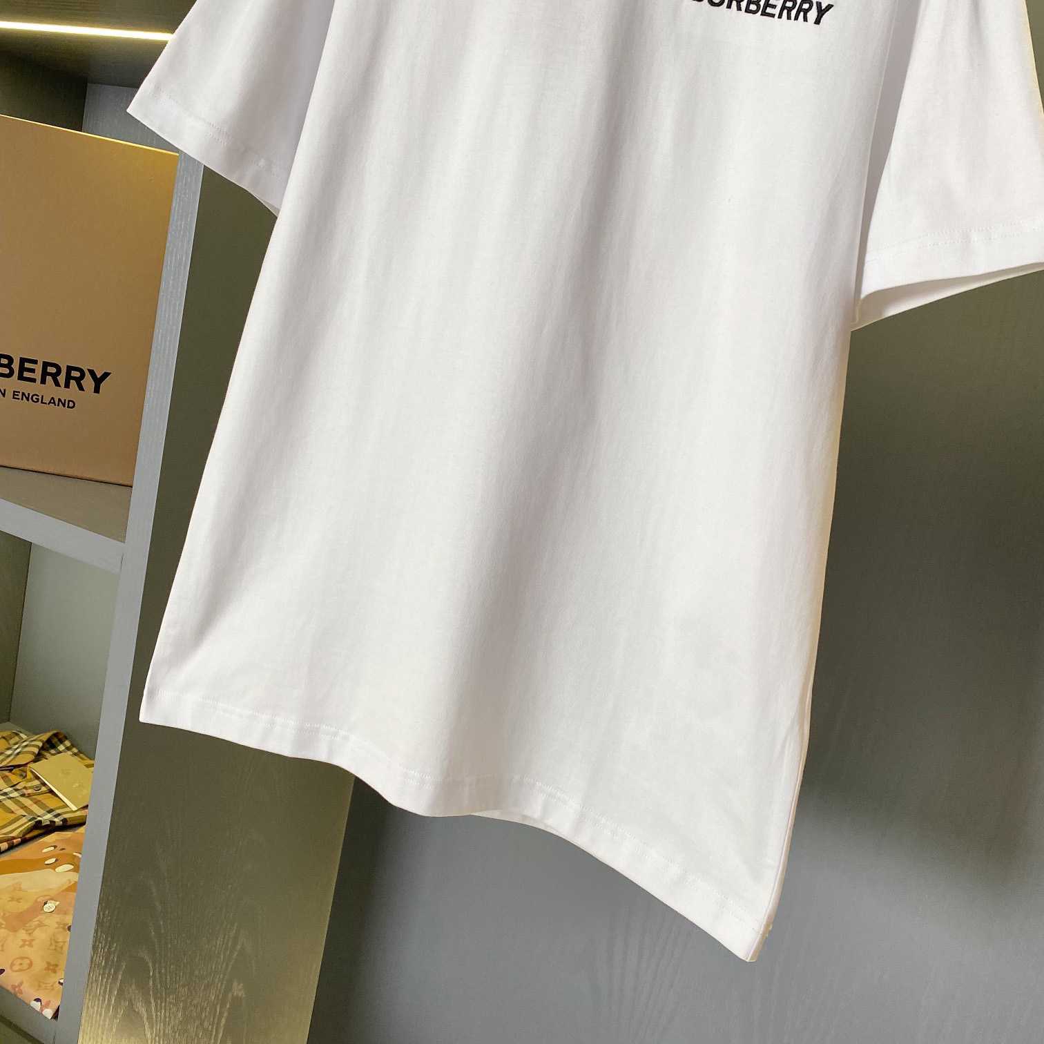 Burberry Icon Stripe Trim Cotton T-shirt - PerfectKickZ